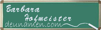 Barbara Hofmeister Visitenkarte